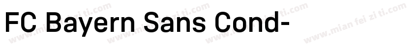 FC Bayern Sans Cond字体转换